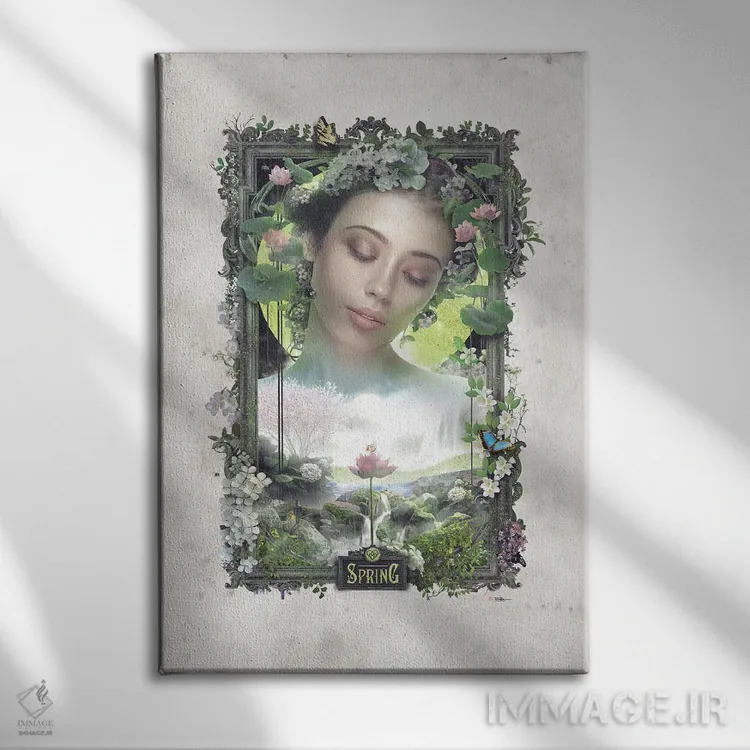 تابلو بهار اثر برت بیگرز - نمای روبهرو روی دیوار