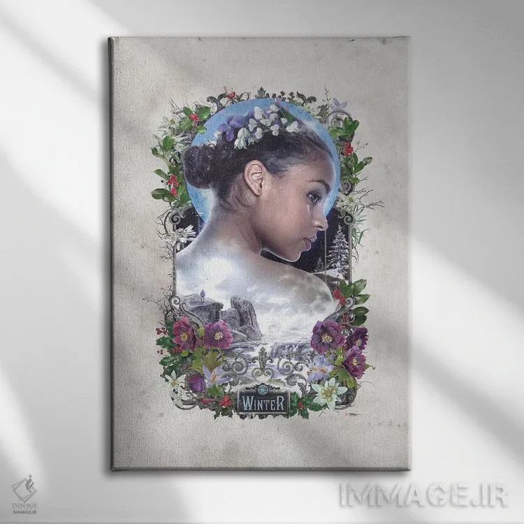 تابلو زمستان اثر برت بیگرز - نمای روبهرو روی دیوار