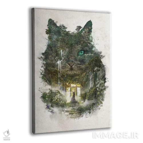 تابلو خوابهای گربه اثر برت بیگرز - نمای پرسپکتیو محصول