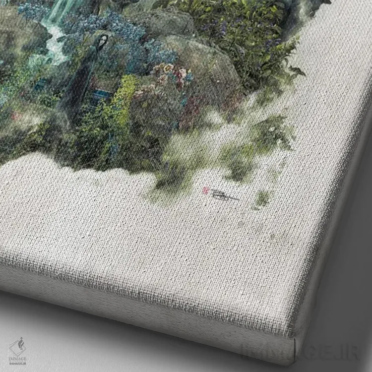 تابلو دنبال کن اثر برت بیگرز - نمای نزدیک بافت بوم