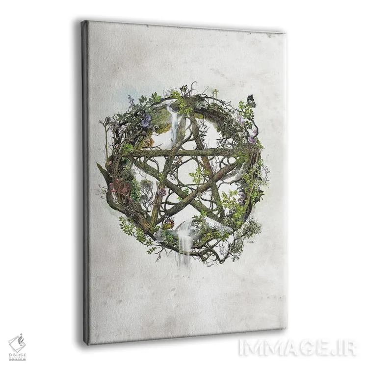 تابلو پنتاکل ویکا (نماد آیین ویکا) اثر برت بیگرز - نمای پرسپکتیو محصول