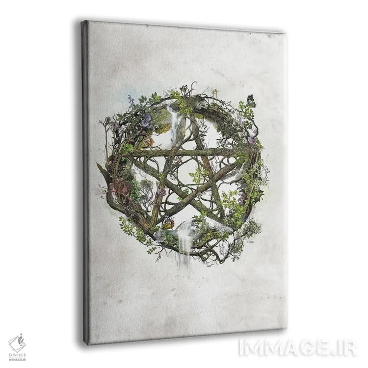 تابلو پنتاکل ویکا (نماد آیین ویکا) اثر برت بیگرز - نمای پرسپکتیو محصول