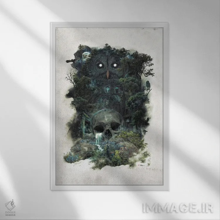 تابلو دنبال کن اثر برت بیگرز - نمای قابدار سفید