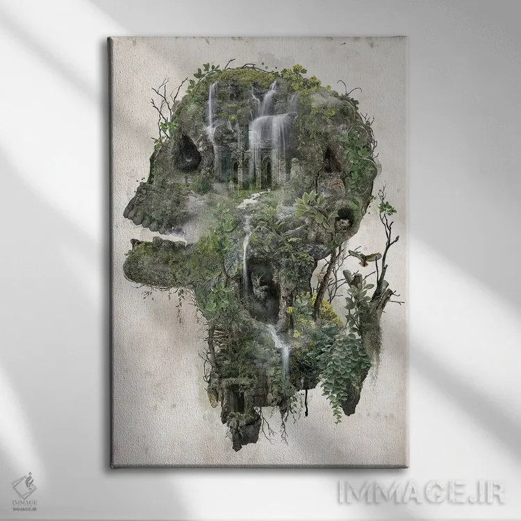 تابلو معبد رؤیاها اثر برت بیگرز - نمای روبهرو روی دیوار