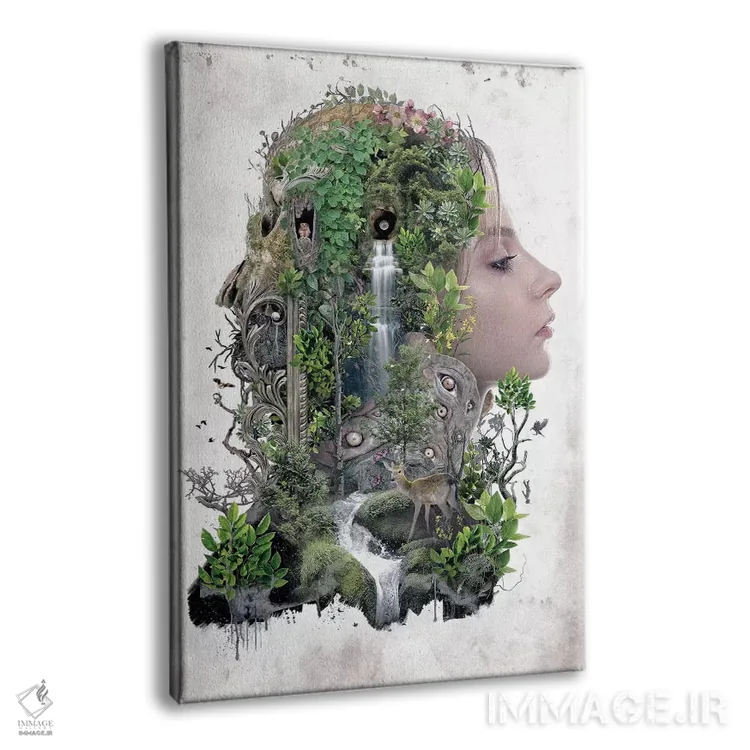 تابلو دوگانگی طبیعت اثر برت بیگرز - نمای پرسپکتیو محصول