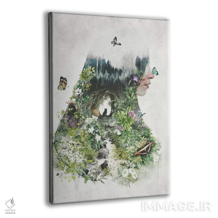 تابلو گربهای در باغ اثر برت بیگرز - نمای پرسپکتیو محصول