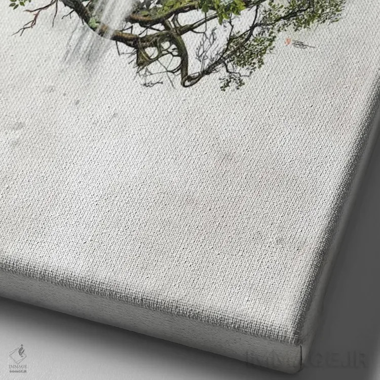 تابلو پنتاکل ویکا (نماد آیین ویکا) اثر برت بیگرز - نمای نزدیک بافت بوم