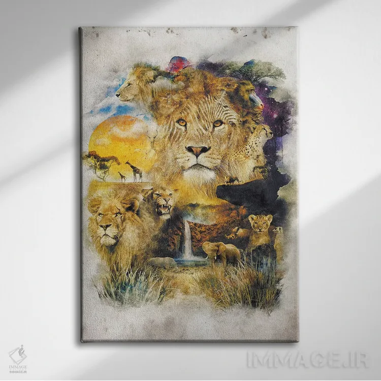 تابلو چرخهٔ زندگی اثر برت بیگرز - نمای روبهرو روی دیوار