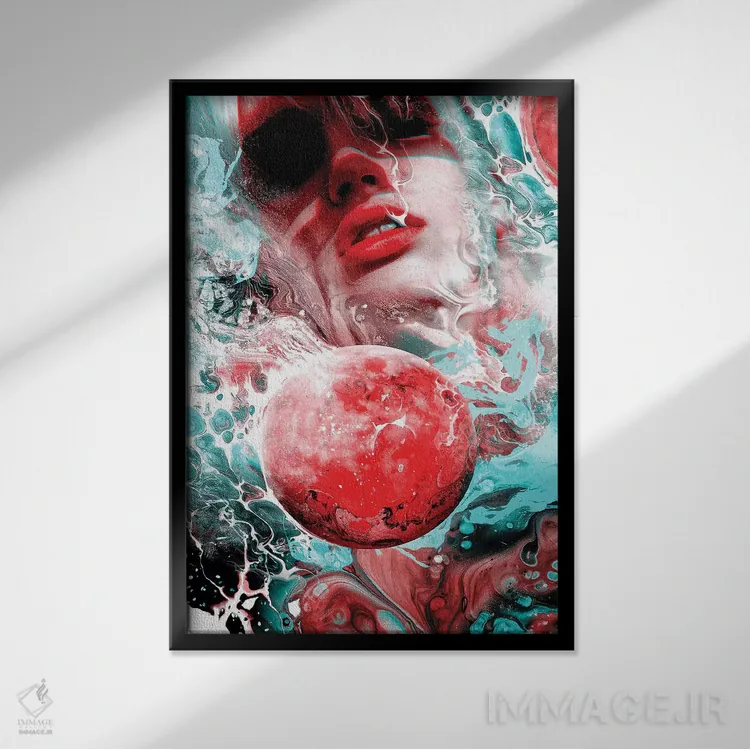 تابلو مد و جزر اثر برت بیگرز - نمای قابدار مشکی