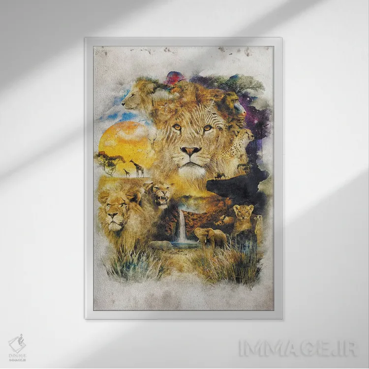 تابلو چرخهٔ زندگی اثر برت بیگرز - نمای قابدار سفید