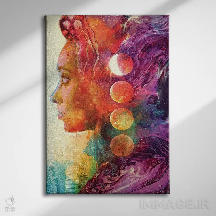 تابلو الهه ماه اثر برت بیگرز - نمای روبهرو روی دیوار