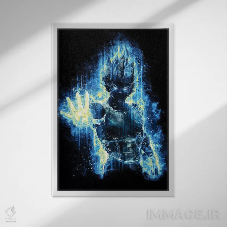 تابلو شاهزاده-جنگجوی خدای حماسی اثر برت بیگرز - نمای قابدار سفید