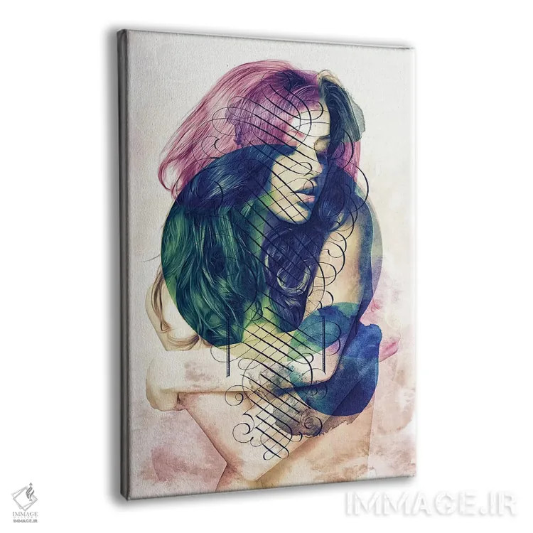 تابلو بانوی لوکس اثر برت بیگرز - نمای پرسپکتیو محصول