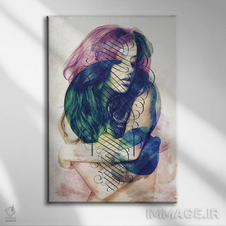 تابلو بانوی لوکس اثر برت بیگرز - نمای روبهرو روی دیوار