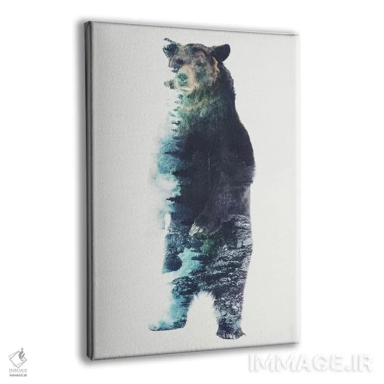 تابلو خرس مهآلود اثر برت بیگرز - نمای پرسپکتیو محصول