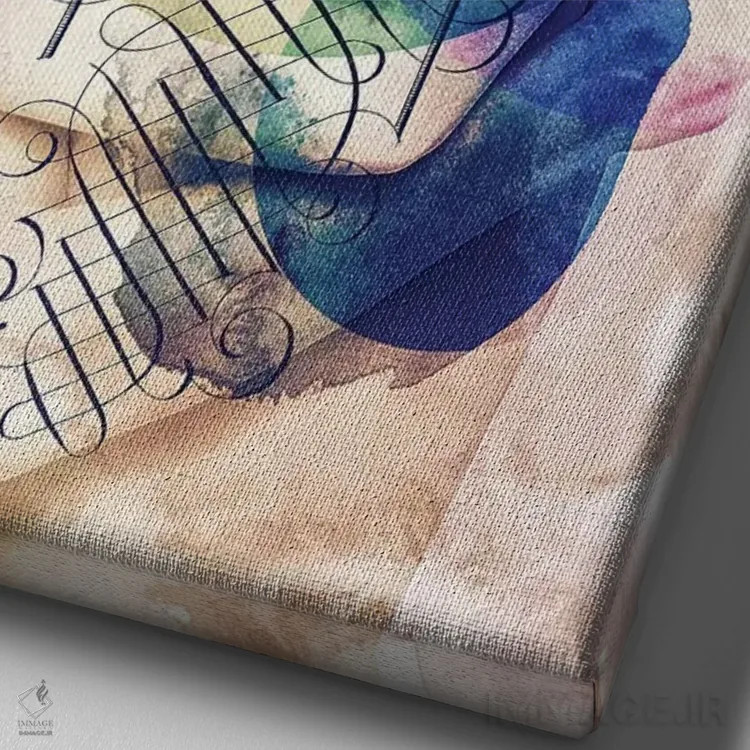 تابلو بانوی لوکس اثر برت بیگرز - نمای نزدیک بافت بوم