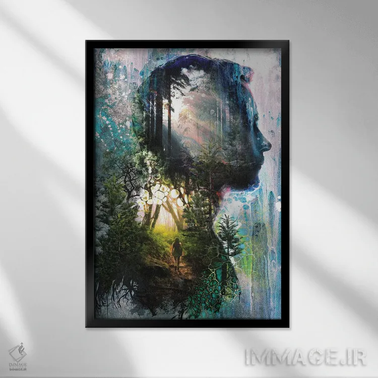 تابلو احساسات آگاهانه اثر برت بیگرز - نمای قابدار مشکی