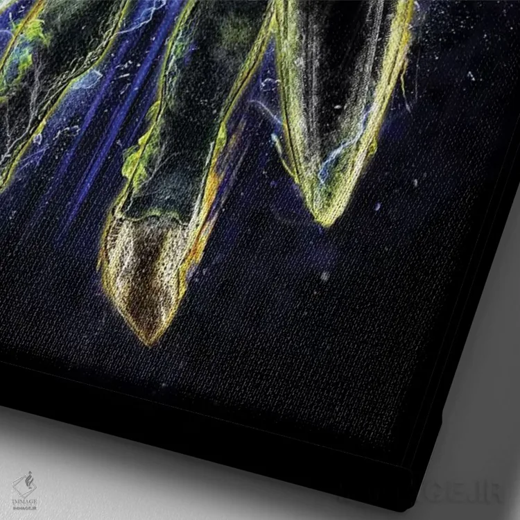 تابلو اندروید کامل اثر برت بیگرز - نمای نزدیک بافت بوم