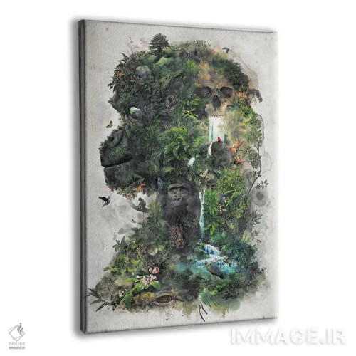 تابلو گوریل فراواقعی اثر برت بیگرز - نمای پرسپکتیو محصول