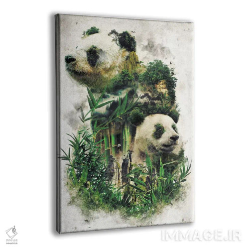 تابلو پاندای فراواقعی اثر برت بیگرز - نمای پرسپکتیو محصول
