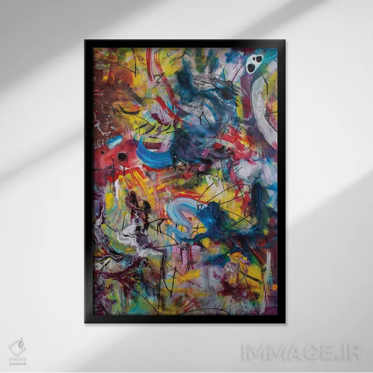 تابلو روش سخت روشنگری اثر بلیک براشر - نمای قابدار مشکی