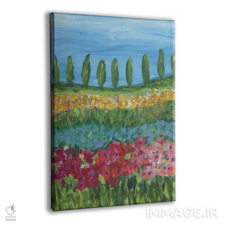 تابلو روزهای توسکانی (ایتالیا) اثر برندا بوش - نمای پرسپکتیو محصول