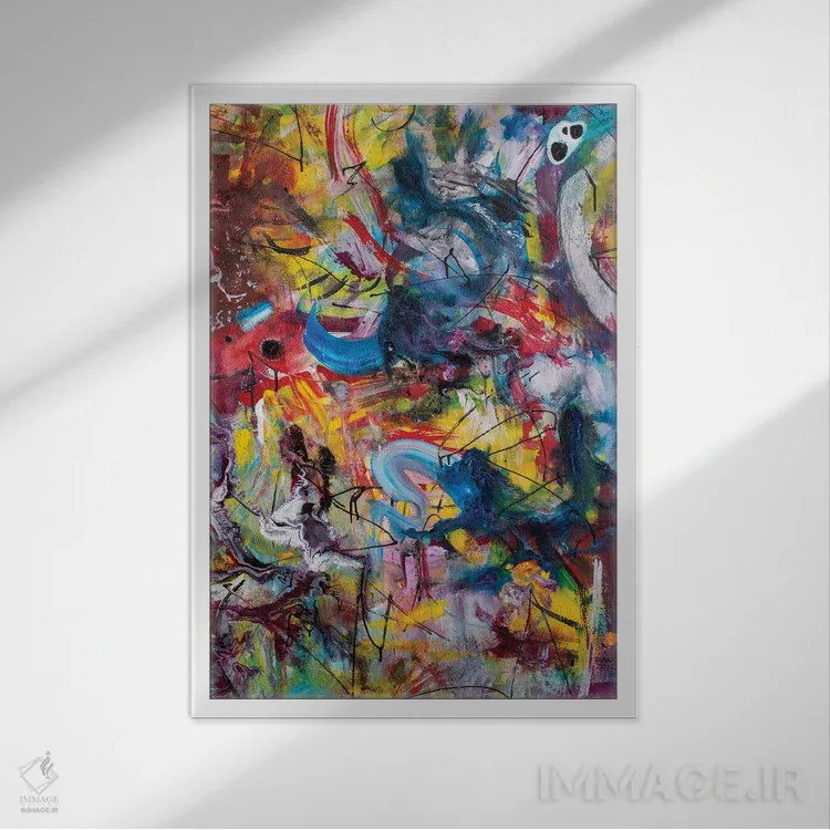 تابلو روش سخت روشنگری اثر بلیک براشر - نمای قابدار سفید