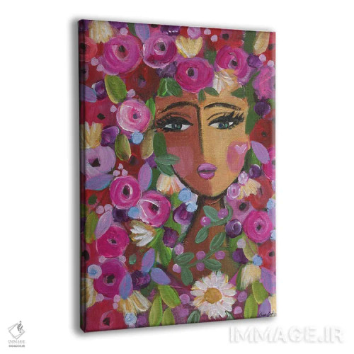 تابلو عشق گلها اثر برندا بوش - نمای پرسپکتیو محصول