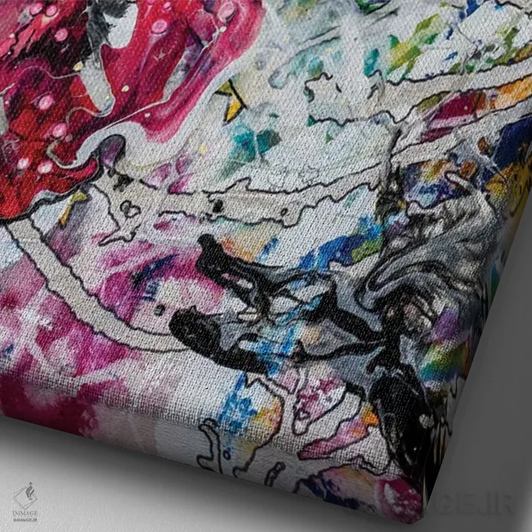 تابلو چرا کاری را که انجام میدهی انجام میدهی؟ اثر بلیک براشر - نمای نزدیک بافت بوم