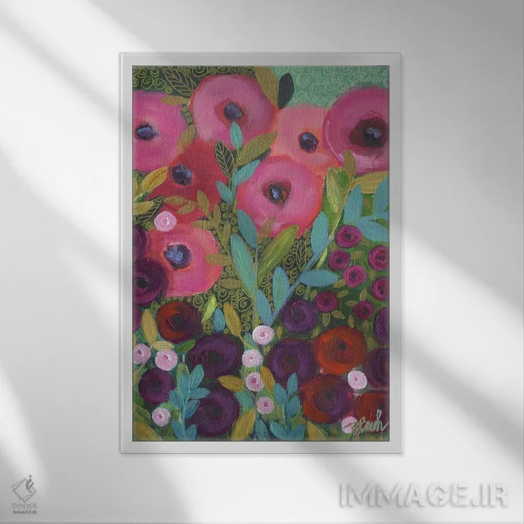 تابلو جای شیک اثر برندا بوش - نمای قابدار سفید