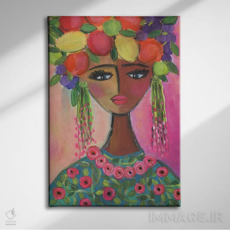 تابلو کارمن (نام خاص/شخصیت یا اپرا) اثر برندا بوش - نمای روبهرو روی دیوار