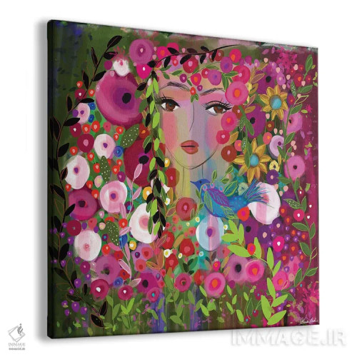 تابلو مرغ آبی خوشبختی اثر برندا بوش - نمای پرسپکتیو محصول