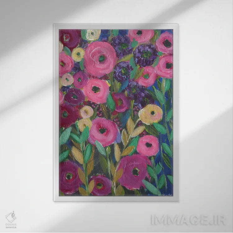 تابلو جای خوشحال اثر برندا بوش - نمای قابدار سفید