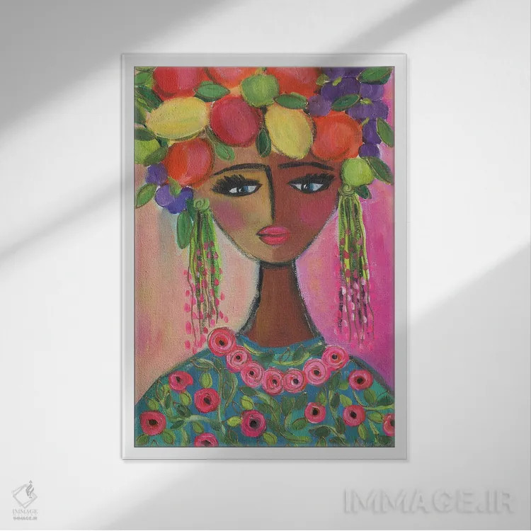 تابلو کارمن (نام خاص/شخصیت یا اپرا) اثر برندا بوش - نمای قابدار سفید