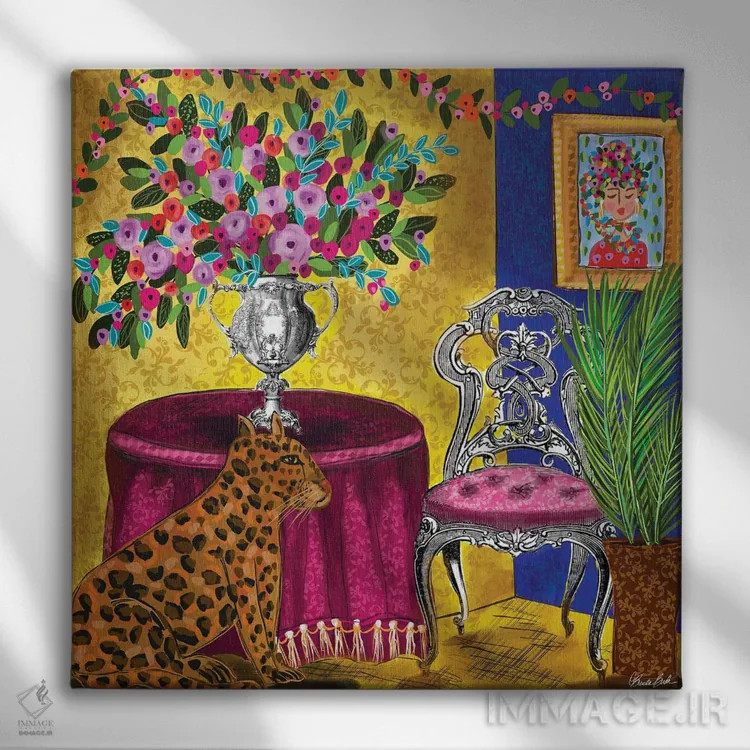 تابلو باشکوه اثر برندا بوش - نمای روبهرو روی دیوار