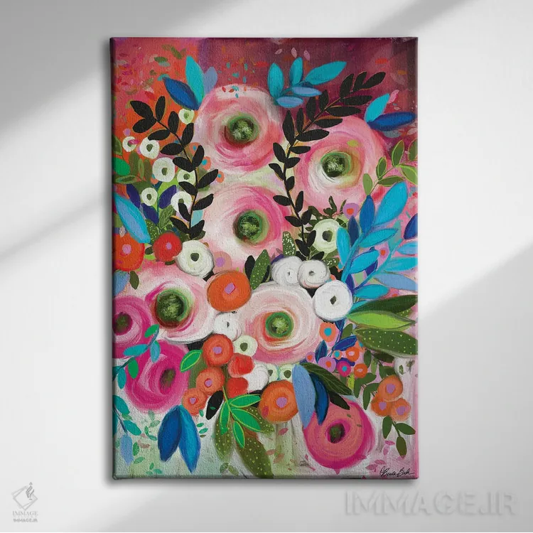 تابلو پر از امکانها اثر برندا بوش - نمای روبهرو روی دیوار