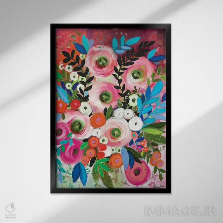 تابلو پر از امکانها اثر برندا بوش - نمای قابدار مشکی