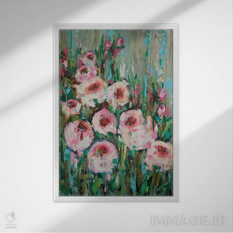 تابلو بازتابها اثر برندا بوش - نمای قابدار سفید