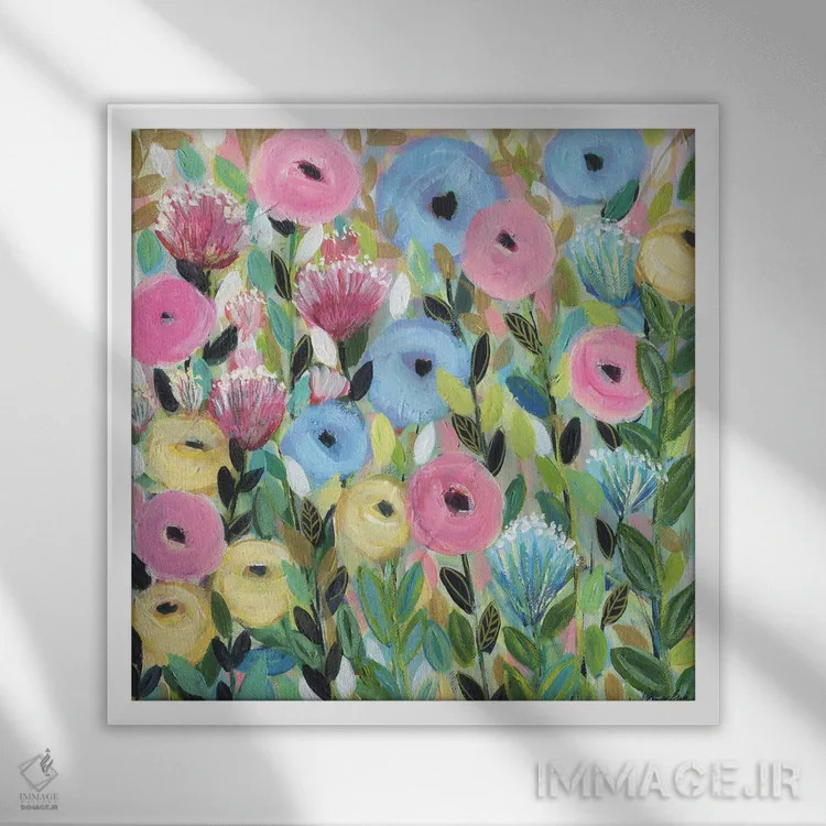 تابلو روحیهٔ تازهشده اثر برندا بوش - نمای قابدار سفید