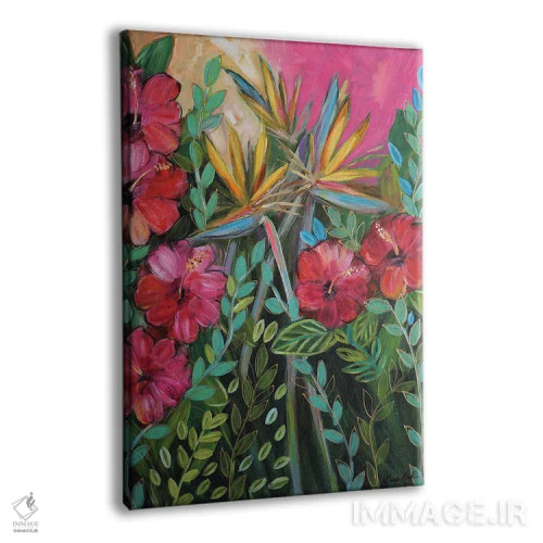 تابلو میخواهم گرمسیری شوم اثر برندا بوش - نمای پرسپکتیو محصول