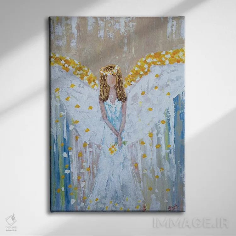 تابلو مایکلا (نام خاص) اثر برندا بوش - نمای روبهرو روی دیوار