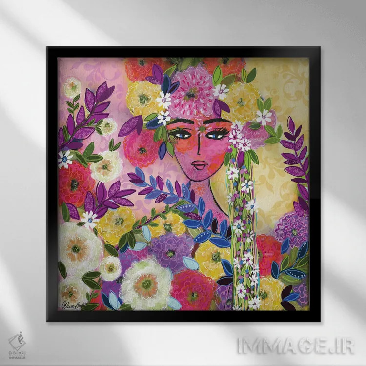 تابلو روحیهٔ مصمم اثر برندا بوش - نمای قابدار مشکی