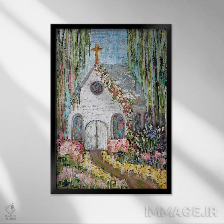 تابلو باغ امید اثر برندا بوش - نمای قابدار مشکی