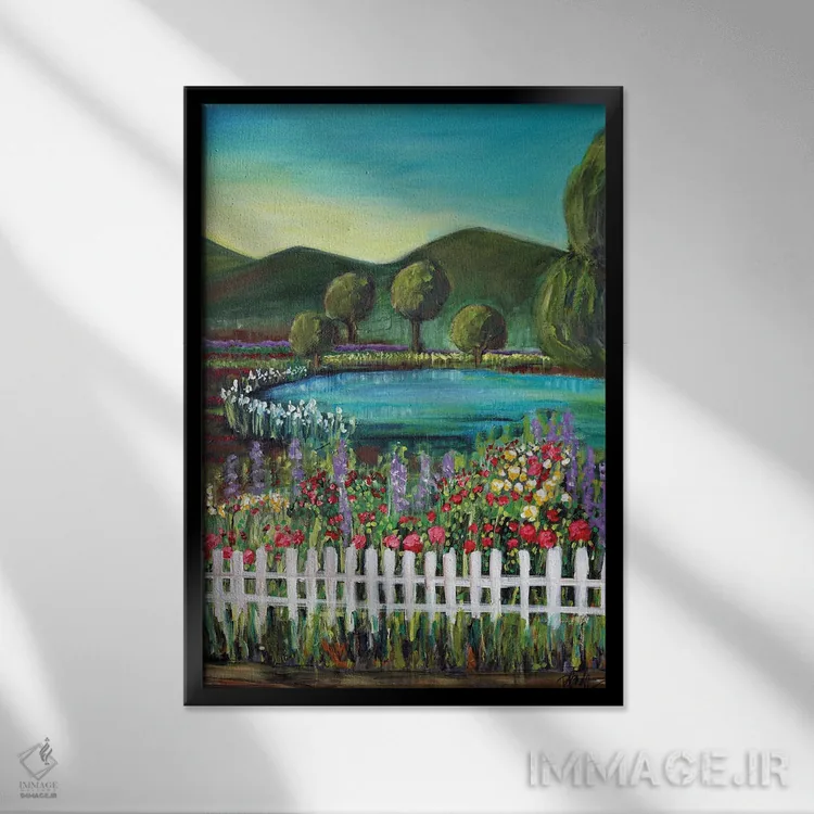 تابلو جادههای فرعی تمکیولا اثر برندا بوش - نمای قابدار مشکی