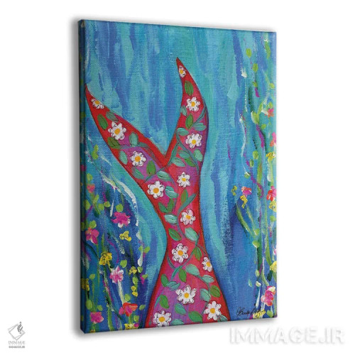 تابلو بیایید پری دریایی باشیم اثر برندا بوش - نمای پرسپکتیو محصول