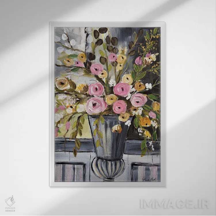 تابلو سنتهای کلاسیک اثر برندا بوش - نمای قابدار سفید