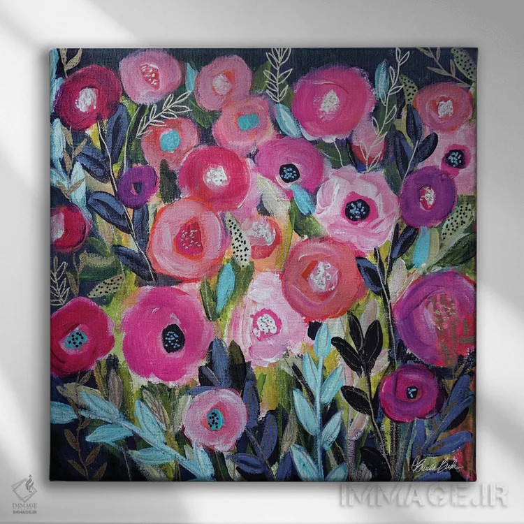 تابلو باغ درخشان اثر برندا بوش - نمای روبهرو روی دیوار