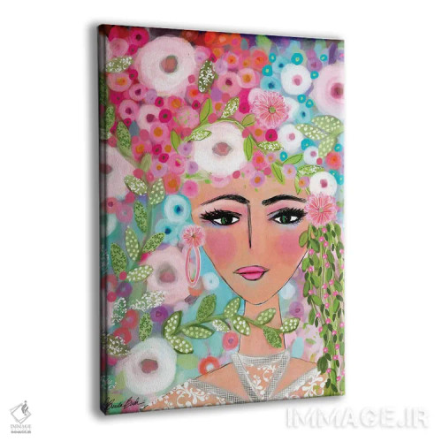 تابلو توری شانتی و چهرهای زیبا اثر برندا بوش - نمای پرسپکتیو محصول