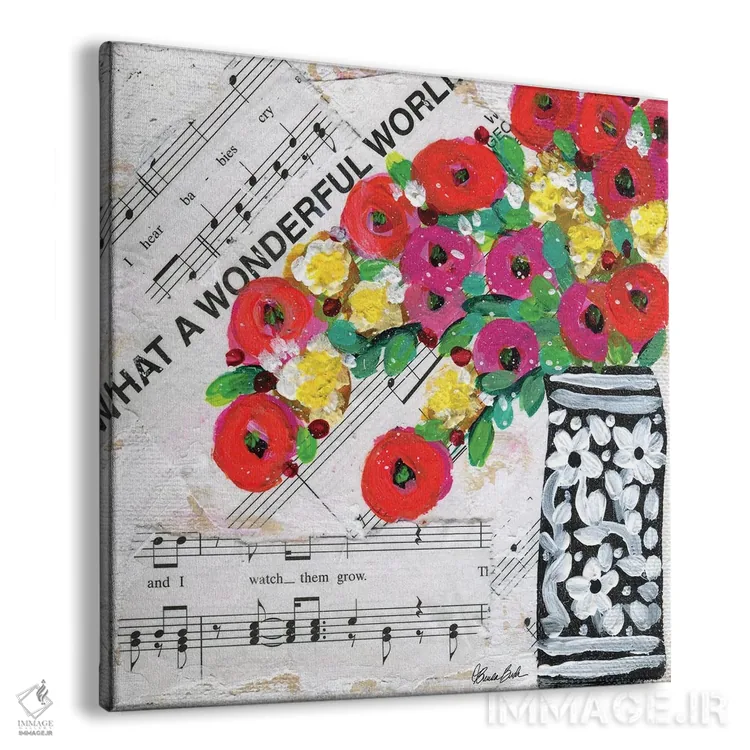 تابلو دنیای شگفتانگیز I اثر برندا بوش - نمای پرسپکتیو محصول