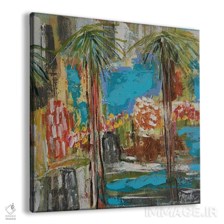 تابلو جزیرهای در آفتاب اثر برندا بوش - نمای پرسپکتیو محصول